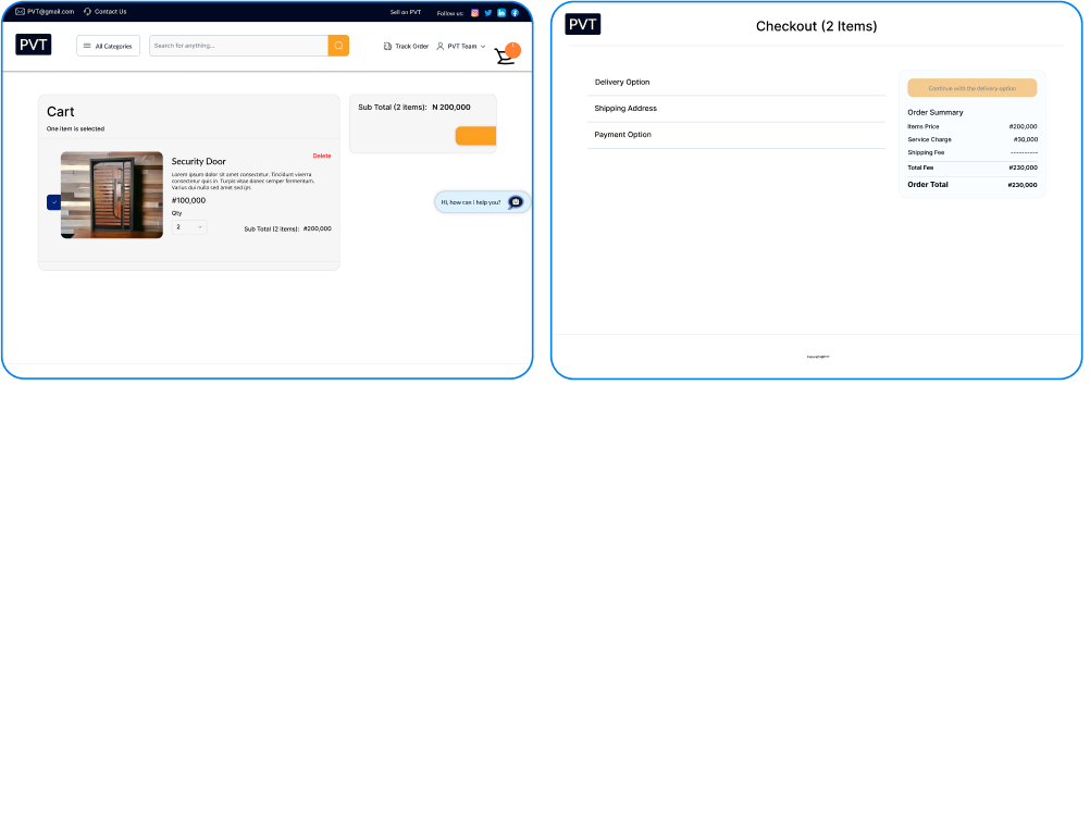 Category product listing mockup